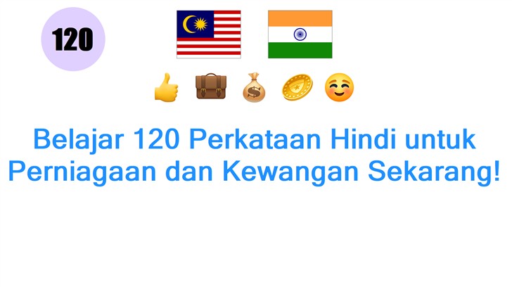 Belajar 120 Perkataan Hindi untuk Perniagaan dan Kewangan Sekarang!